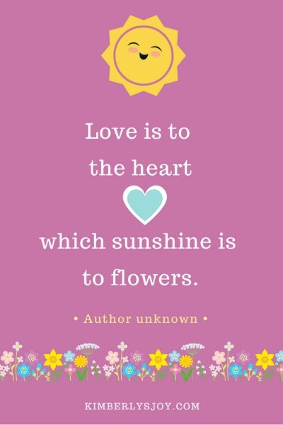 Self-Care Quotes sunshine and heart