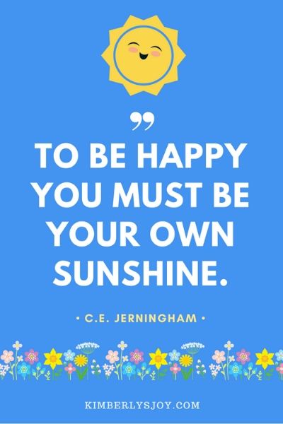 Self-Care Quotes with smiling sunshine
