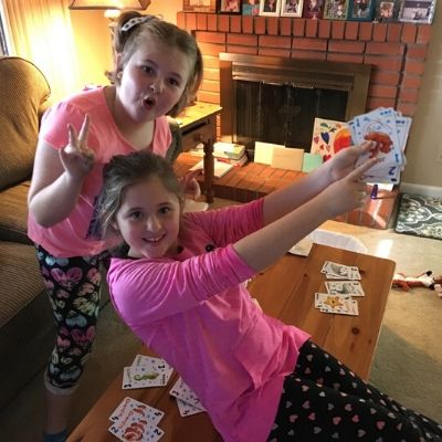 Cabin Fever - Girls playing cards