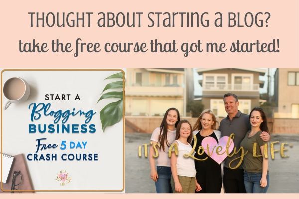 Take a Free Blogging Course with It's a Lovely Life